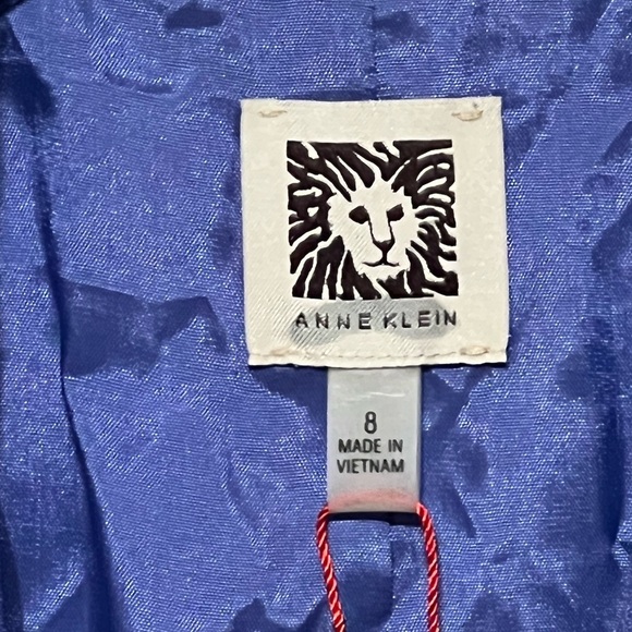 Anne Klein Snap Button Designer Jacket Lilac Purple Notch Lapel Chest Pockets - Picture 4 of 4